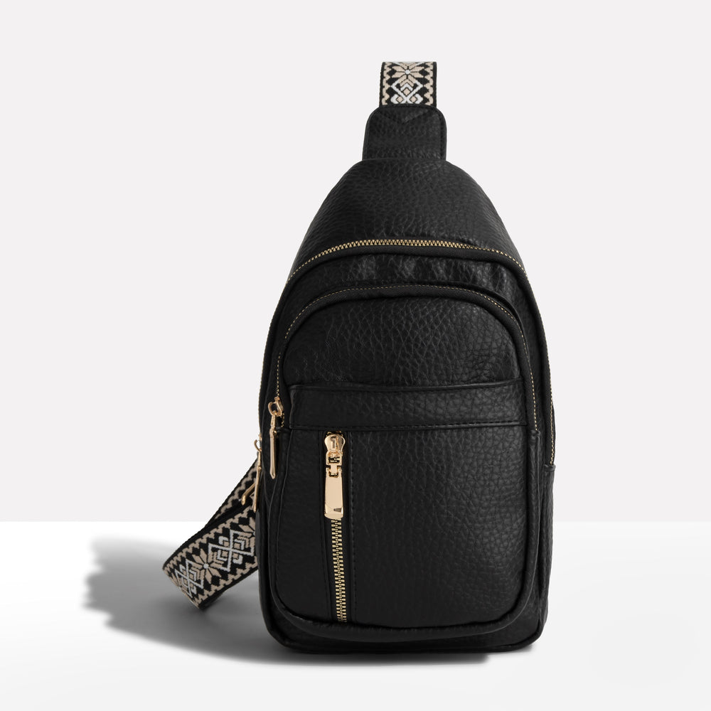 Davy Women's Sling Backpack with Stylish Patterned Strap - Trendy & Functional Design