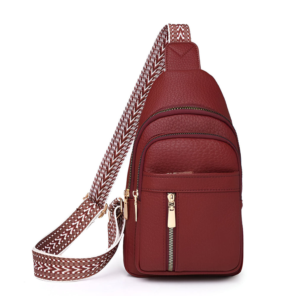 Davy Women's Sling Backpack with Stylish Patterned Strap - Trendy & Functional Design