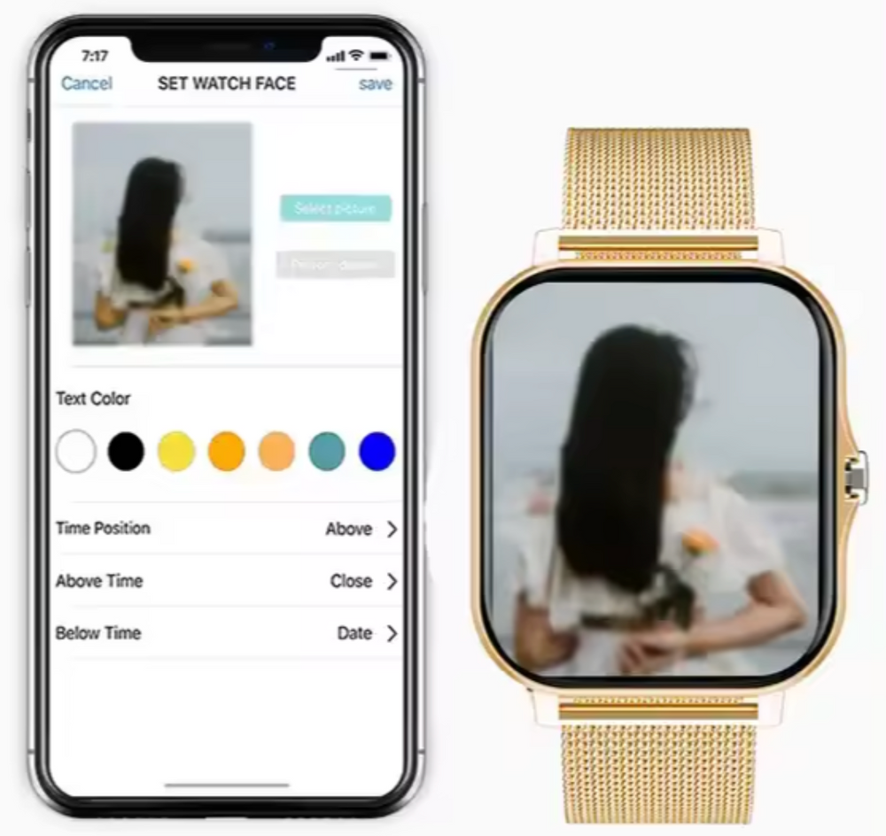 Enhanced Product Title: "Davy Women's Smartwatch with Stylish Mesh Band - Fitness Tracker, Heart Rate Monitor, and Notifications" 

This title includes relevant keywords and highlights key features to improve visibility and appeal in Google Shopping.