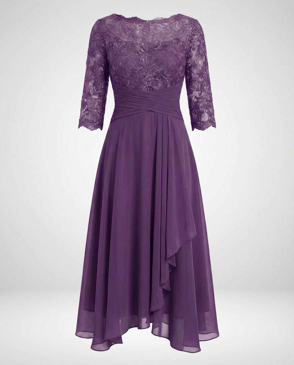 Chic Elegant Flowy Midi Dress for Women - Perfect for Weddings, Parties & Special Occasions