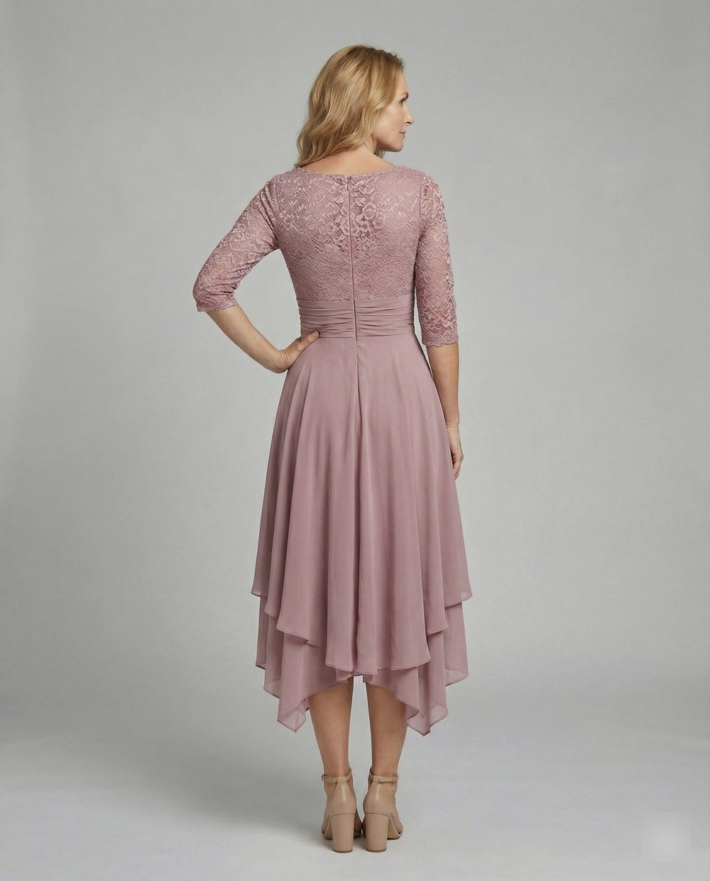 Chic Elegant Flowy Midi Dress for Women - Perfect for Weddings, Parties & Special Occasions