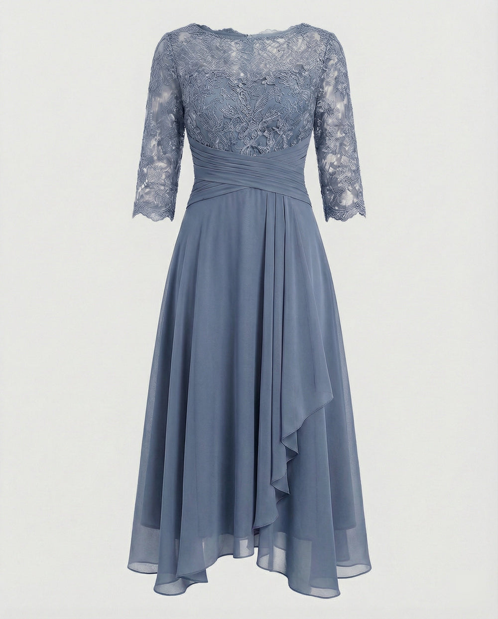 Chic Elegant Flowy Midi Dress for Women - Perfect for Weddings, Parties & Special Occasions