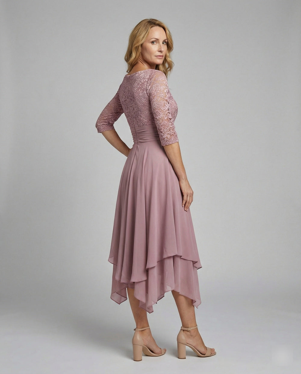 Chic Elegant Flowy Midi Dress for Women - Perfect for Weddings, Parties & Special Occasions