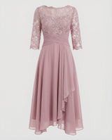 Chic Elegant Flowy Midi Dress for Women - Perfect for Weddings, Parties & Special Occasions
