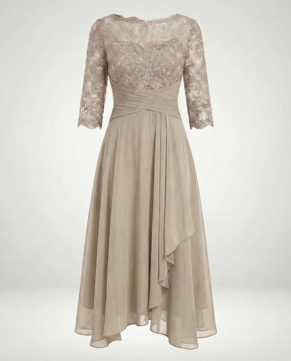 Chic Elegant Flowy Midi Dress for Women - Perfect for Weddings, Parties & Special Occasions