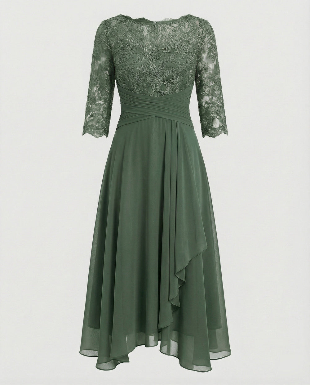 Chic Elegant Flowy Midi Dress for Women - Perfect for Weddings, Parties & Special Occasions