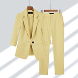 Stylish Women's Blazer and Trouser Suit - Chic Office Wear & Formal Attire