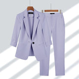 Stylish Women's Blazer and Trouser Suit - Chic Office Wear & Formal Attire