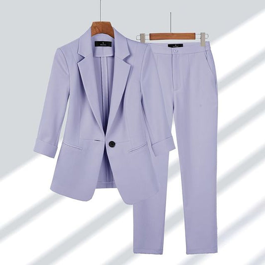 Stylish Women's Blazer and Trouser Suit - Chic Office Wear & Formal Attire