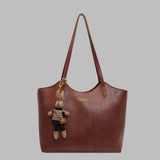 Stylish Davy Women's Tote Shoulder Bag with Charm - Perfect for Everyday Use