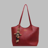 Vintage Davy Women's Tote Bag with Charm - Stylish & Functional Handbag for Everyday Use