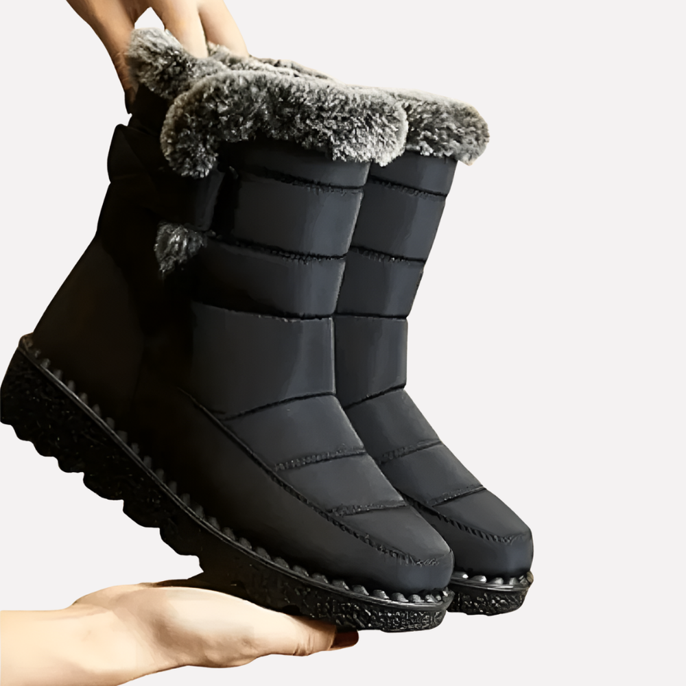 Enhanced Product Title: "Men's Insulated Waterproof Snow Boots - Winter Hiking & Outdoor Footwear" 

This title includes relevant keywords while specifying the target audience and use case, making it more appealing for Google Shopping searches.