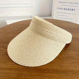Stylish Davy Women's Foldable Wide Brim Visor Hat - UV Protection, Travel-Friendly & Adjustable Fit