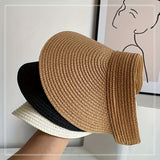 Stylish Davy Women's Foldable Wide Brim Visor Hat - UV Protection, Travel-Friendly & Adjustable Fit