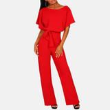 Chic Women's Wide-Leg Jumpsuit - Elegant Fashion for Any Occasion