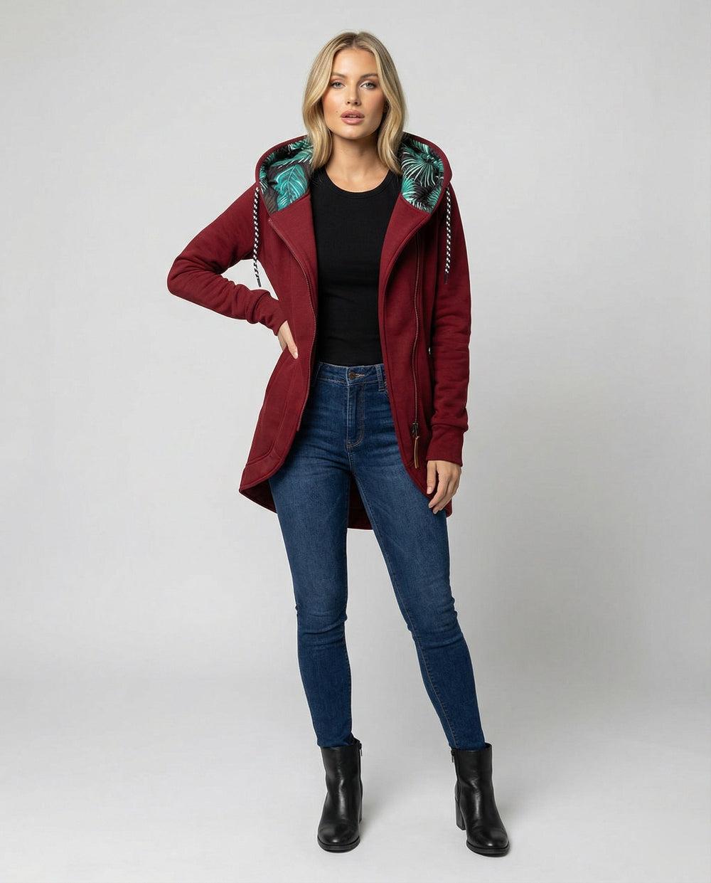 Cozy Warm Asymmetrical Coat for Women - Stylish & Comfortable Outerwear for Cold Weather