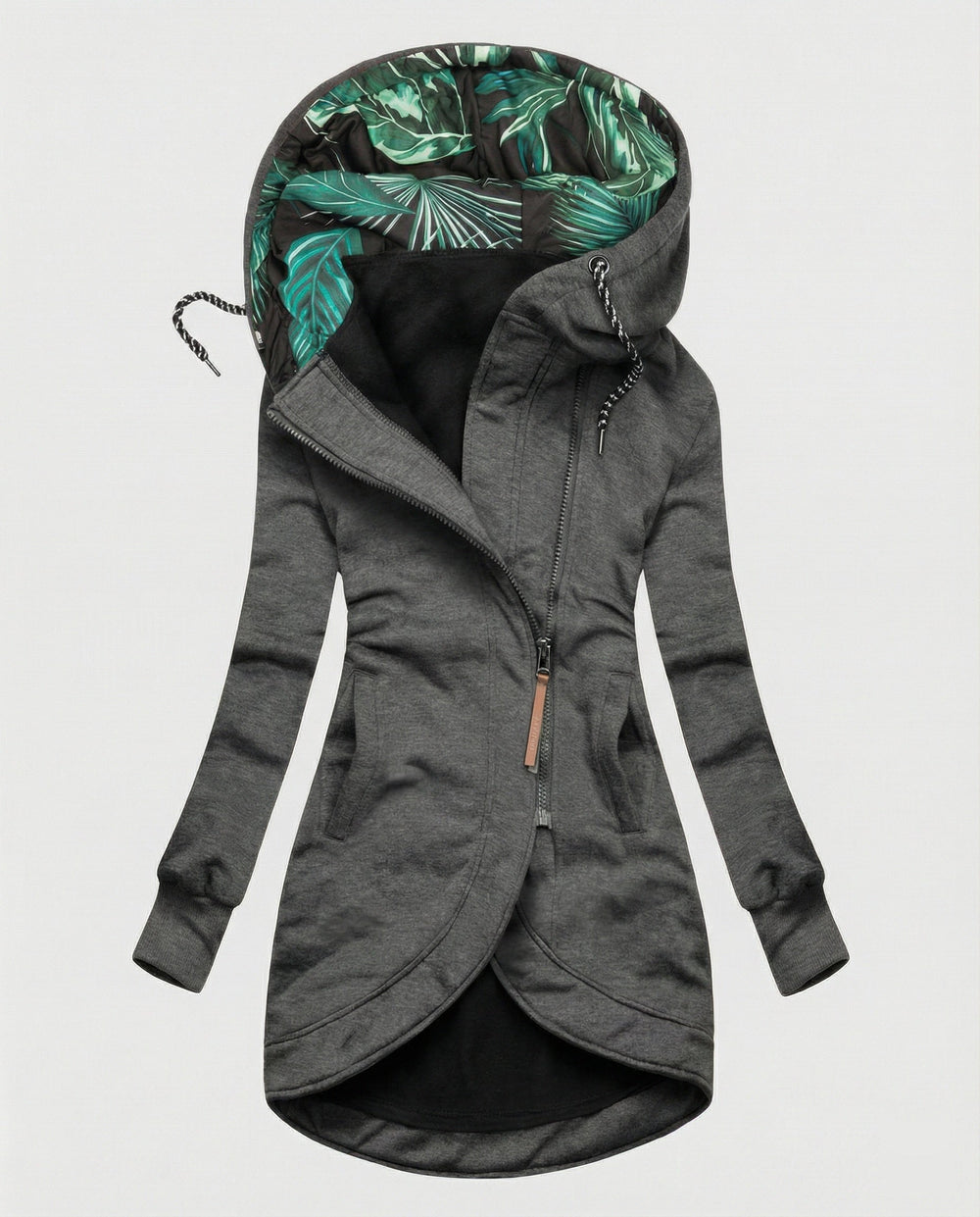 Cozy Warm Asymmetrical Coat for Women - Stylish & Comfortable Outerwear for Cold Weather