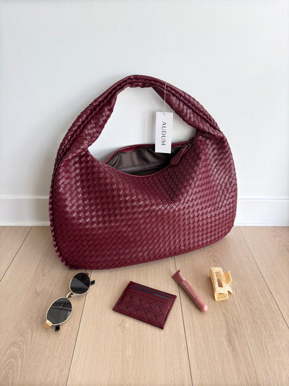 Davy Women's Stylish Woven Tote Bag - Spacious & Trendy Handbag for Everyday Use
