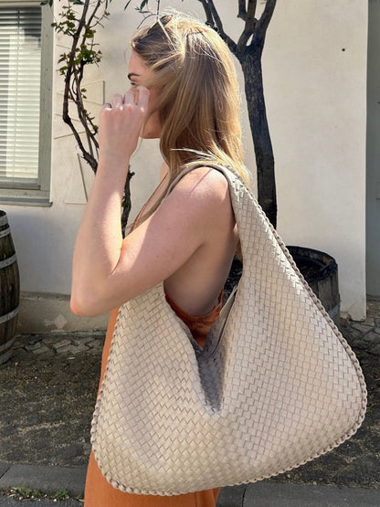 Davy Women's Stylish Woven Tote Bag - Spacious & Trendy Handbag for Everyday Use