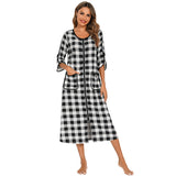 Cozy Women's Zip-Up Hooded Robe - Soft, Warm & Stylish Loungewear for Ultimate Comfort
