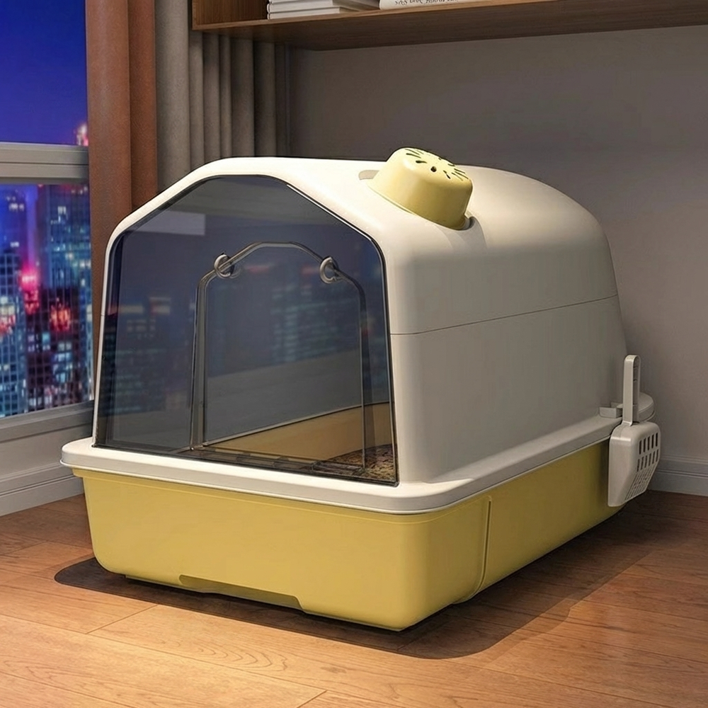 Enhanced Product Title:  
"Davy XL Enclosed Cat Litter Box - Superior Odor Control & Privacy for Cats"  

This title includes relevant keywords while emphasizing the product's features, making it more appealing for Google Shopping.