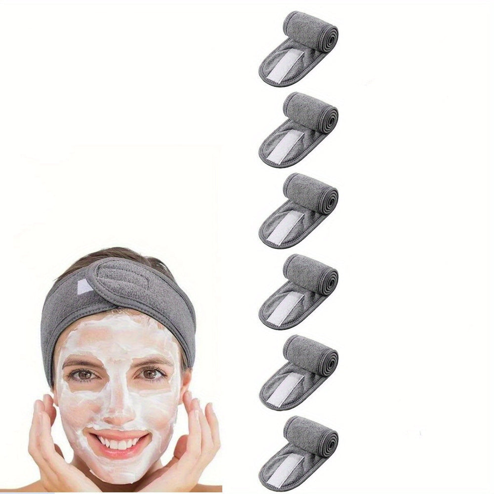 Adjustable Spa Headband – Unisex, Velcro Closure & Soft Breathable Fabric