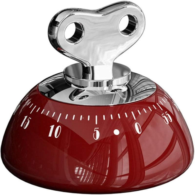 Magnetic Mechanical Kitchen Timer – 55-Minute Range, Loud Alarm & Battery-Free