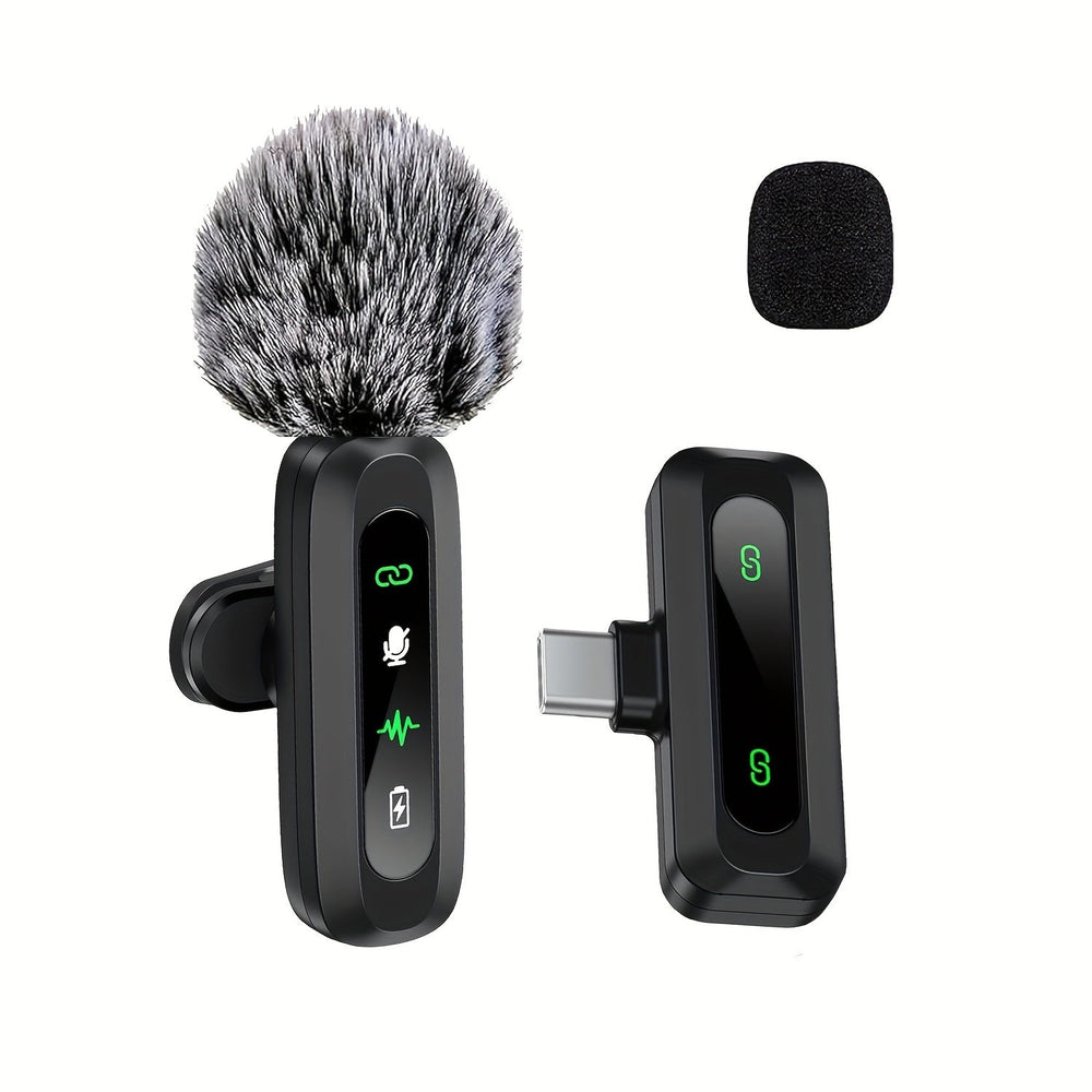 Kalsten | SoundSnap Wireless Clip Microphone – USB-C Microphone for Smartphone and Tablet