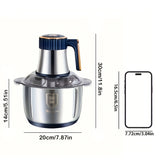 BowLift | Stainless Steel Food Processor – Powerful Meat Grinder & Vegetable Chopper (5L, 5000 RPM)