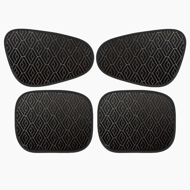 Car Sunshade Set – UV Protection, Static Cling & 4-Piece Universal Fit