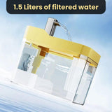 Katzen-Trinkbrunnen 360° mit Sensor – 1,5 L Wasserspender leise