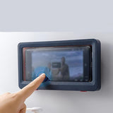 Waterproof Shower Phone Holder – Touch-Through Cover, Adhesive Mount, Fits 6.8 Inch
