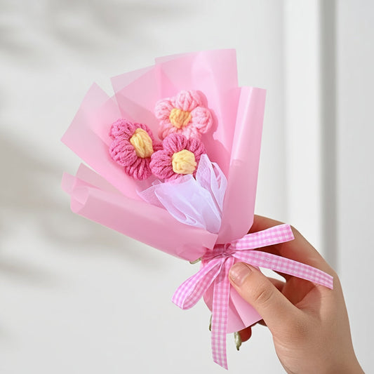 Handmade Fabric Flower Bouquet – Mini Size, Mother's Day Gift & Home Decor