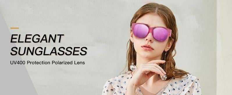 Cat-Eye Sunglasses – Polarized UV400 Lenses, Lightweight Frame & 9 Colors