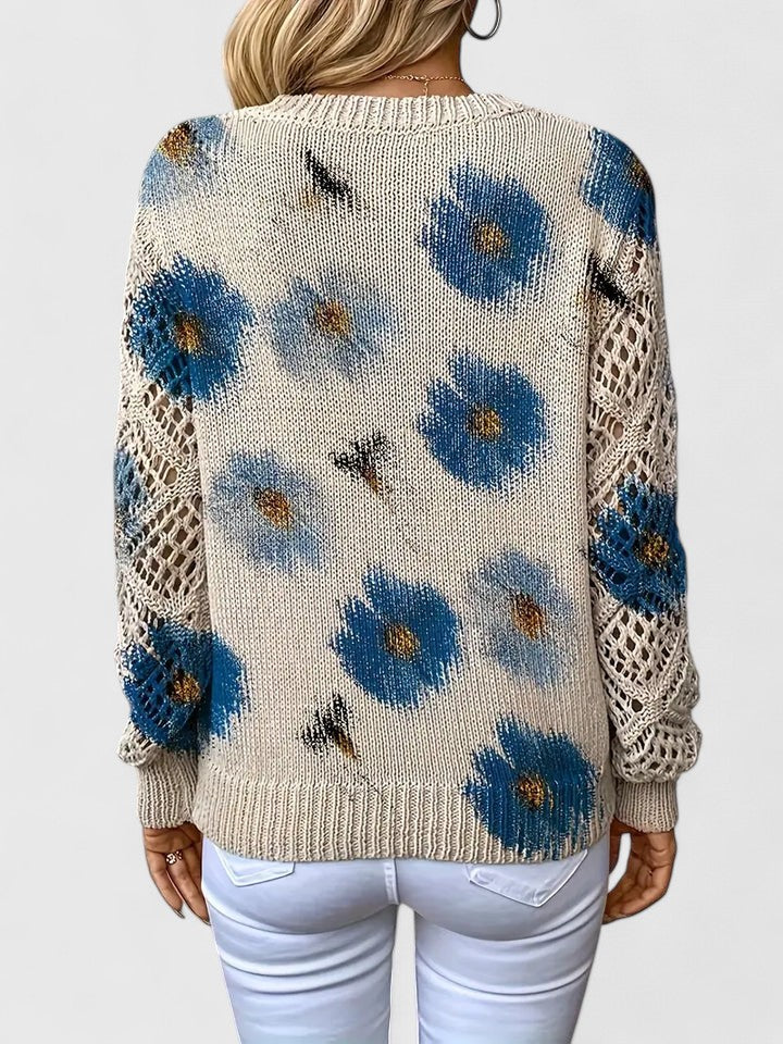 Deborah™ Lässiger Floral-Pullover für Damen - Bequemer, Modischer Sweatshirt mit Blumenmuster