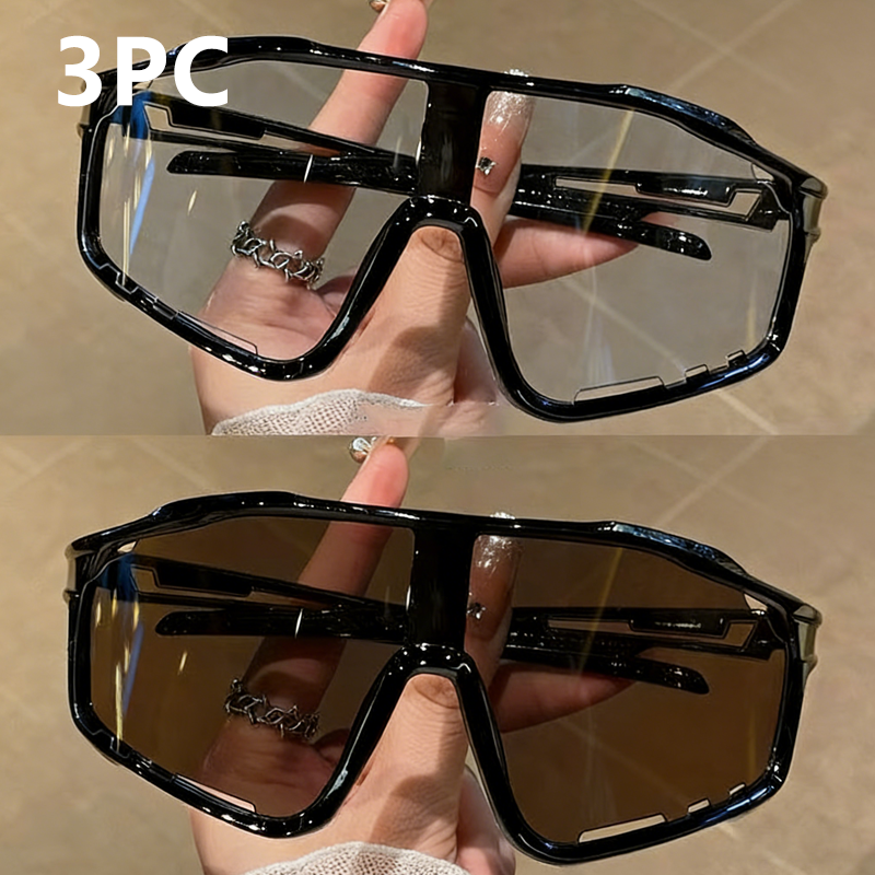 Unisex Sport Sunglasses – Photochromic Lenses, Rimless Design & Polycarbonate Frame