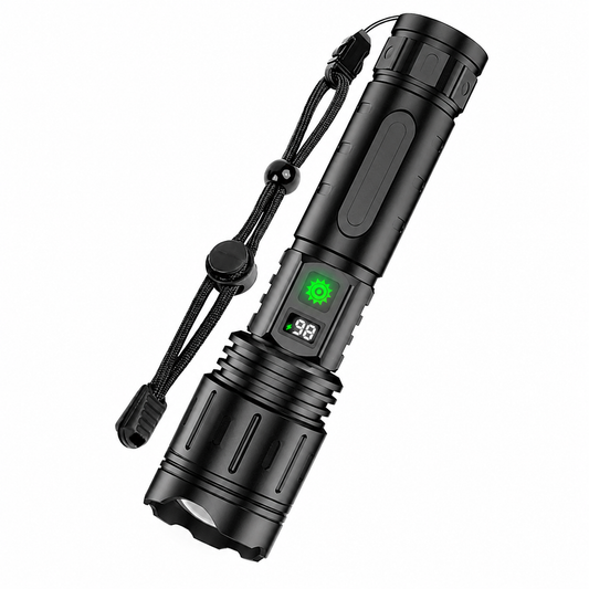 Tactical Flashlight – Rechargeable, LED & Aluminum Body
