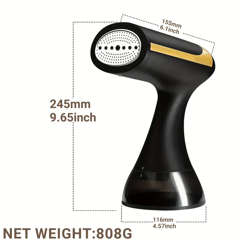 Handheld Garment Steamer – 1500W, 30-Second Heat-Up & 200ml Water Tank