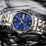 Kalsten | Waterproof Luminous Stainless Steel Two-tone Quartz Men's Watch