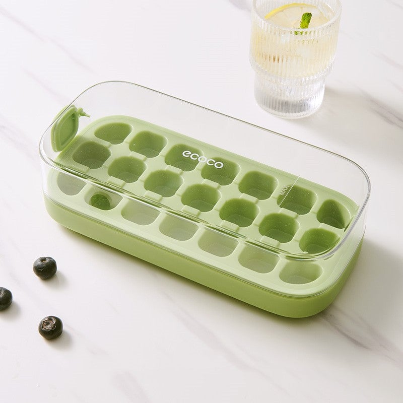 Ice Cube Tray with Push Mechanism
