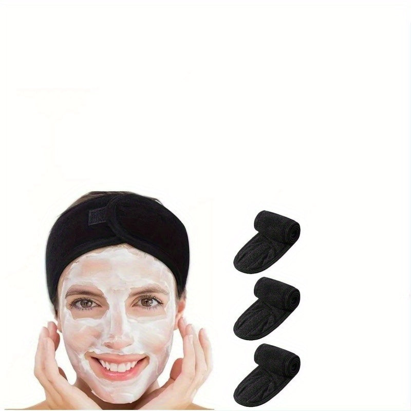 Adjustable Spa Headband – Unisex, Velcro Closure & Soft Breathable Fabric