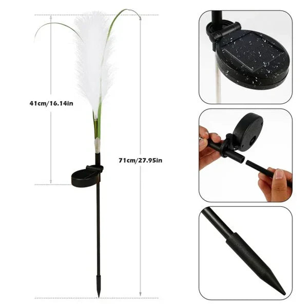 SunReed Decorative Wicker Garden Lights - Elegant Outdoor Lighting for Patios & Gardens