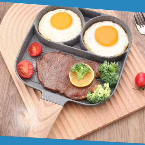 4-Cavity Omelette Pan – Non-Stick, 20cm Aluminium & Induction Compatible