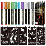 Enhanced Product Title: "10-Farben Temporäre Tattoo-Marker Set mit Pinselspitze – Kreative Körperkunst für Kinder und Erwachsene" 

This title includes relevant keywords for better visibility while also highlighting the product's features and potential us