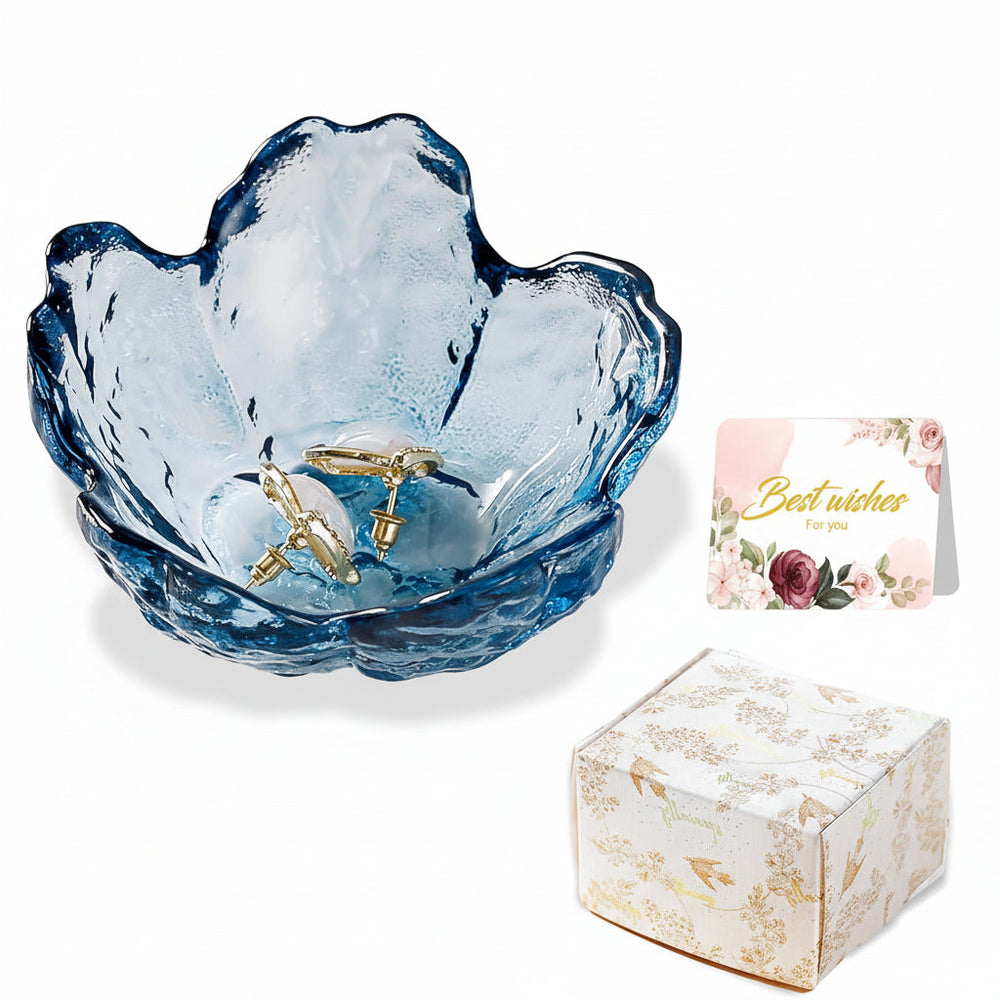 Mothers Day Flower Jewelry Dish Ceramic Ring Holder Tray Gift