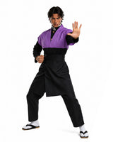Men’s Purple and Black Warrior Costume Set