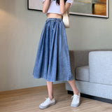 Plus-Size Fall Magic Denim Skirt-Pants - Stylish & Comfortable Women's Fashion