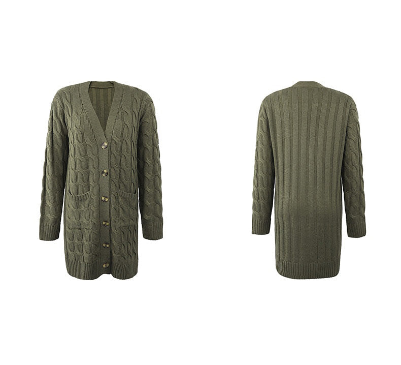 Ladies' knitted cardigan with pockets – Noelle
