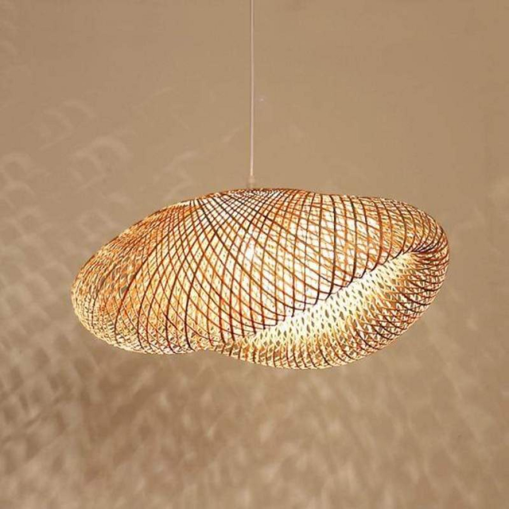 EcoSphere Bamboo Ball LED Pendant Lamp - Stylish & Sustainable Lighting Solution