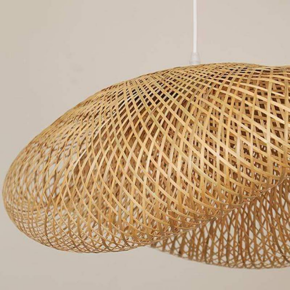 EcoSphere Bamboo Ball LED Pendant Lamp - Stylish & Sustainable Lighting Solution